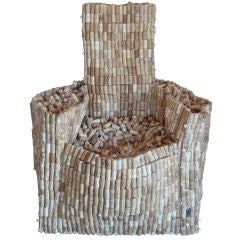 REPURPOSED WINE CORK CHAIR