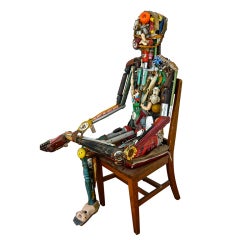 Vintage Leo Sewell Found Object Assemblage