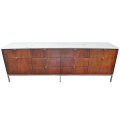 Florence Knoll Rosewood+Marble Credenza