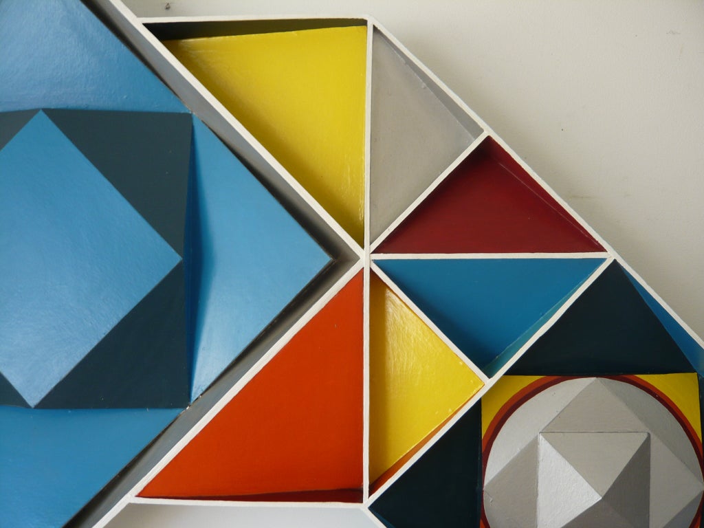 3 Dimensional 60's Geometric Painting 2
