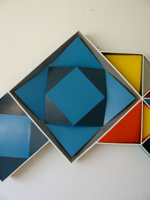 3 Dimensional 60's Geometric Painting 3