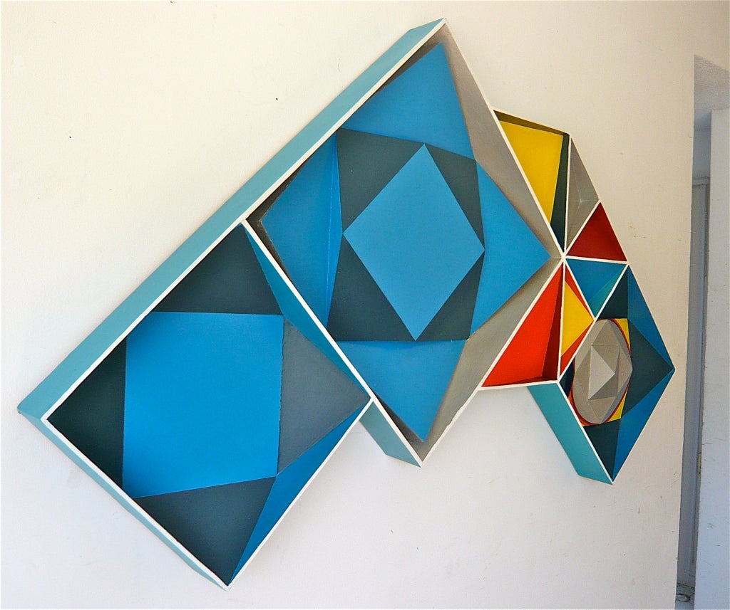3 Dimensional 60's Geometric Painting 5