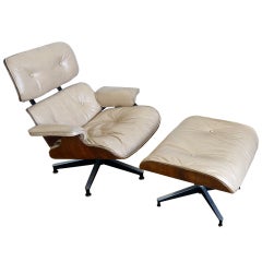 Vintage Eames Rosewood Lounge Chair and Ottoman