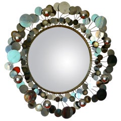 Curtis Jere Chrome "Raindrops" Mirror