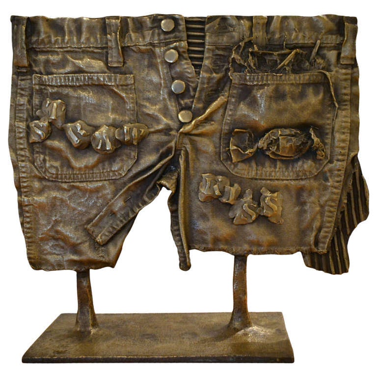 Abstract Bronze Sculpture By Artist Taira at 1stDibs