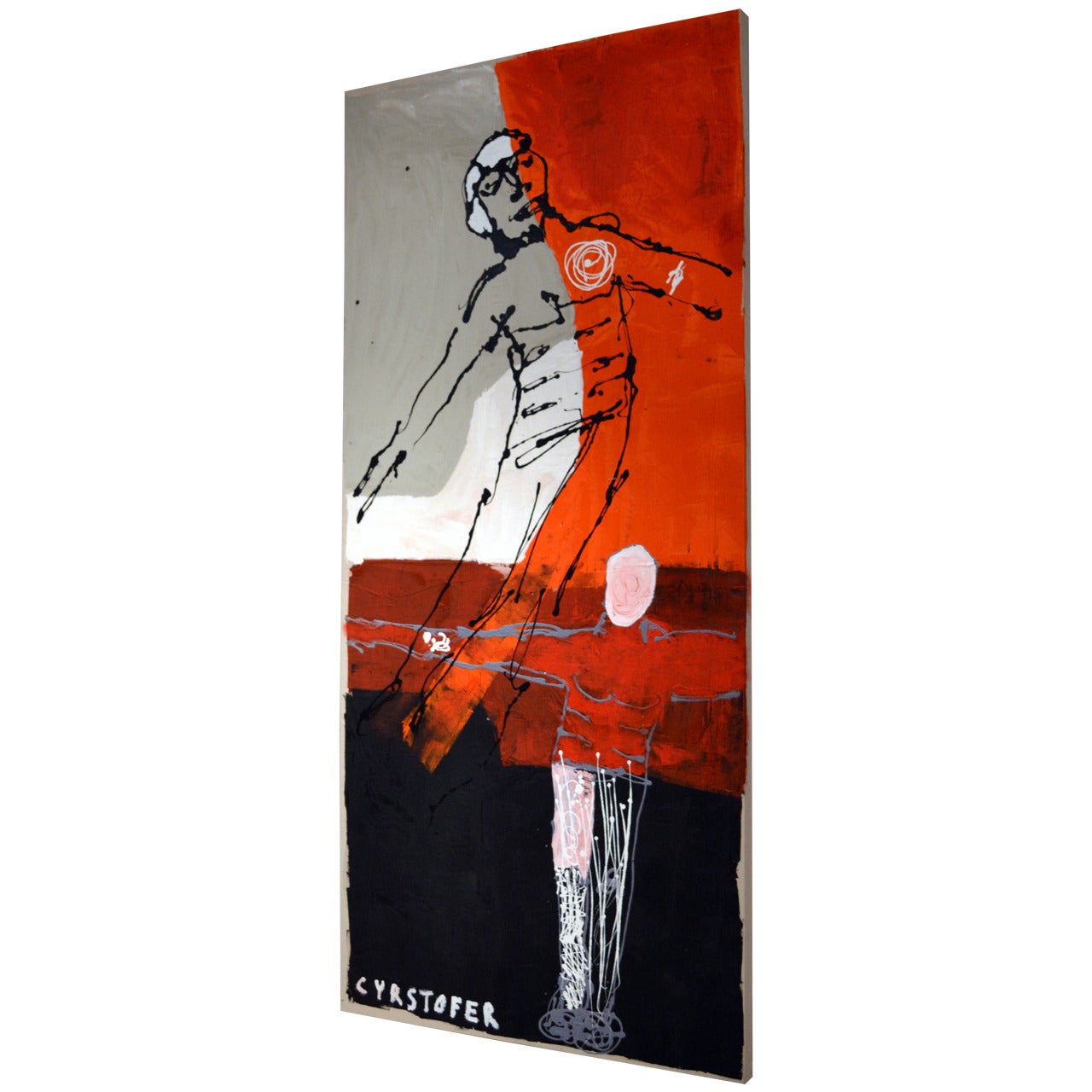 Abstract Figurative Painting by Christopher Shoemaker For Sale