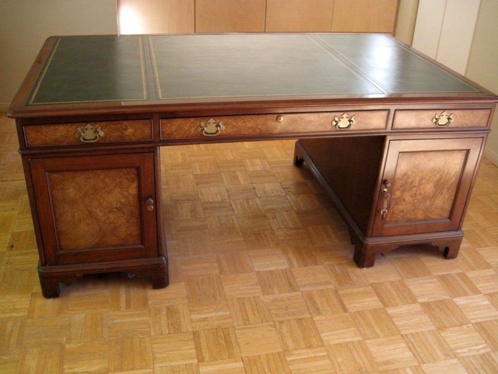 Vintage Kittinger Georgian Style Partners Desk