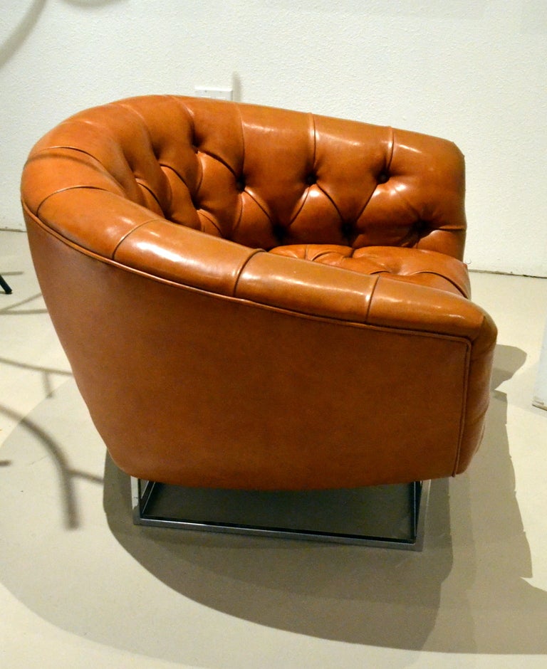 Baughman Leather Chair 1