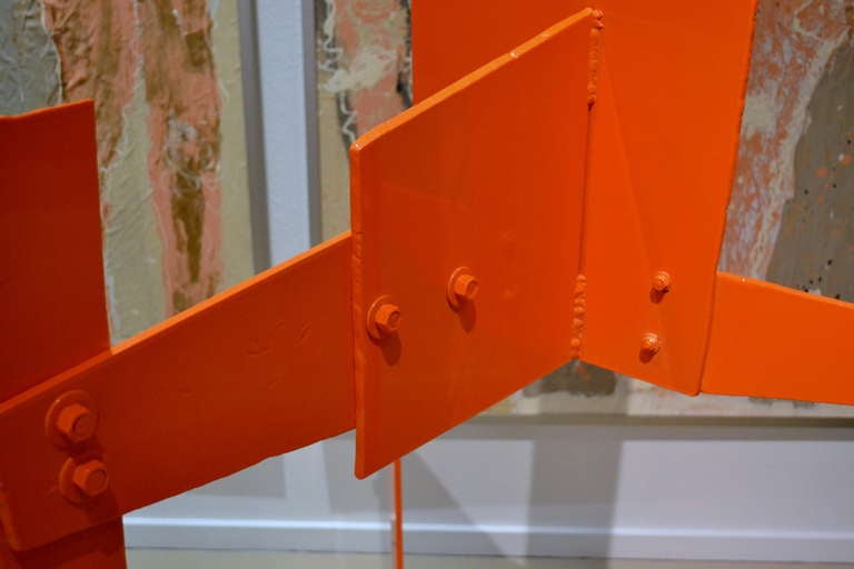 Large Abstract Steel Sculpture by Moira Fain In Excellent Condition In Cathedral City, CA