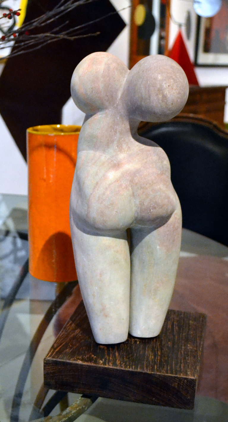 Carved Abstract Female Torso Sculpture by Scott Donadio
