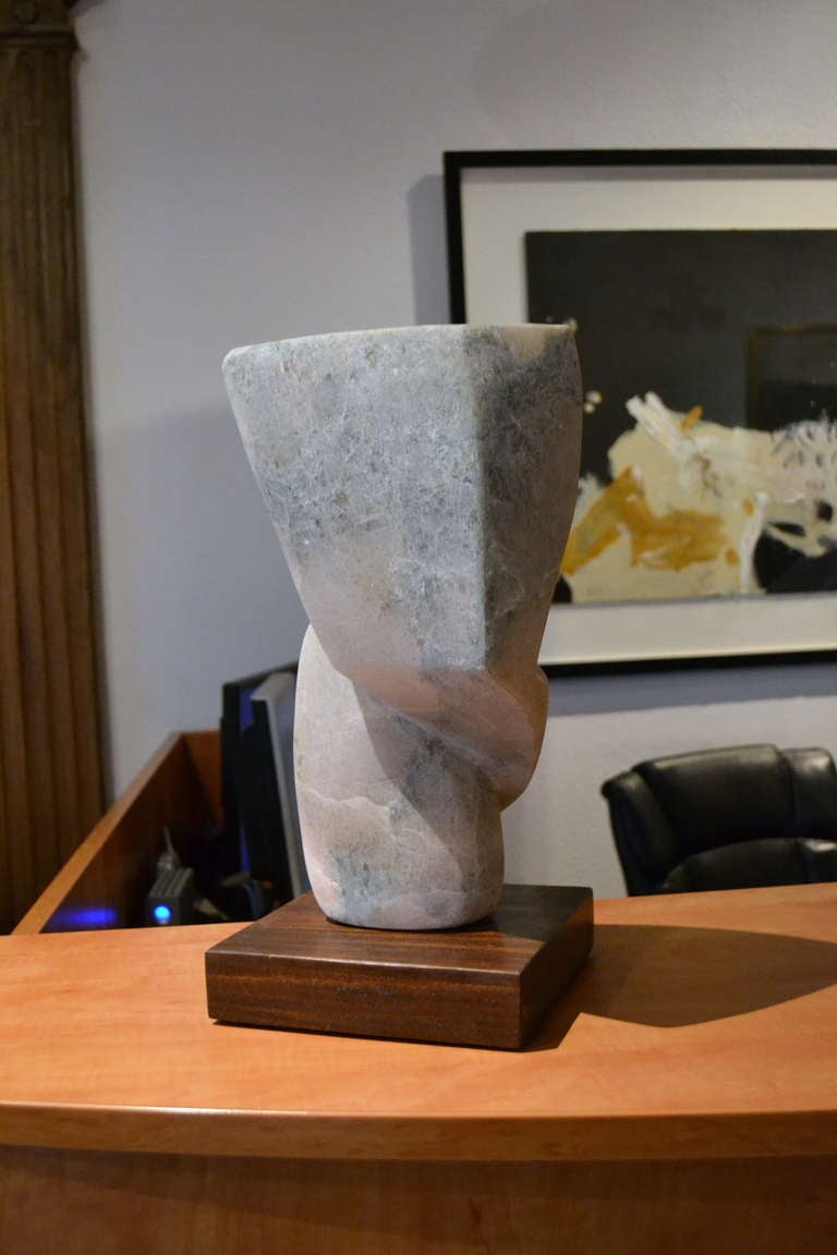 Abstract Alabaster Sculpture by Scott Donadio In Excellent Condition In Cathedral City, CA