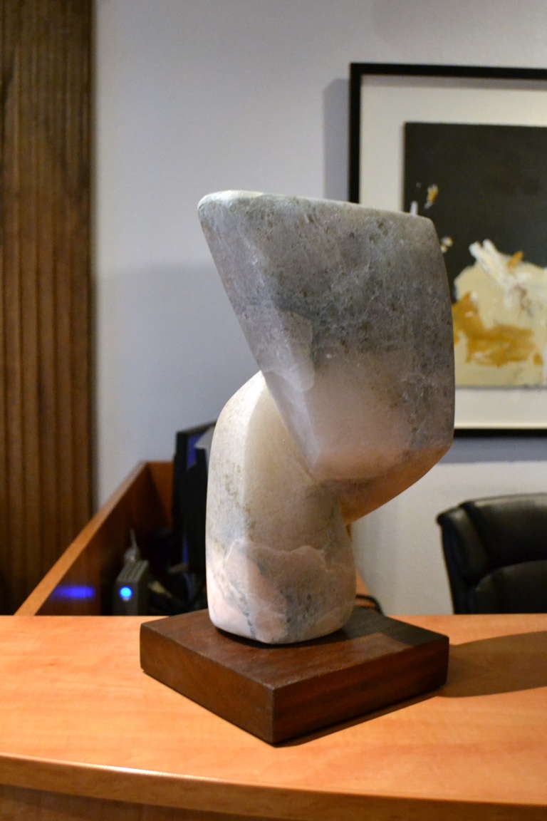 American Abstract Alabaster Sculpture by Scott Donadio