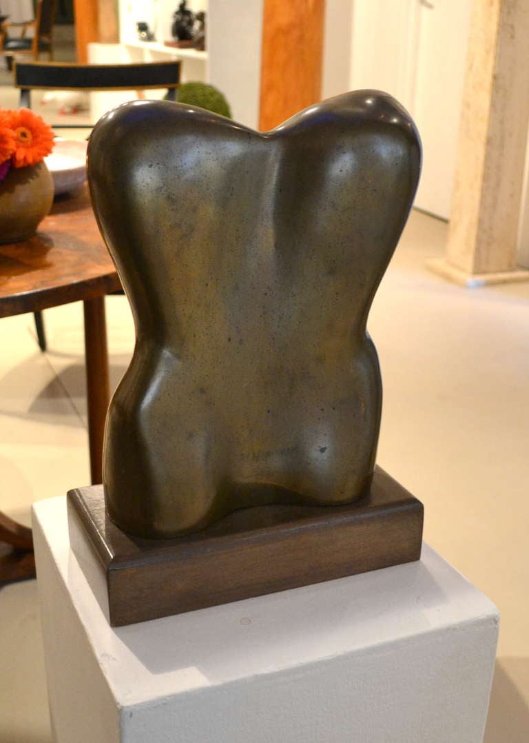 Abstract Bronze Female Torso by Marvin Teplitz 1