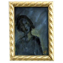 Female Portrait Painting by JoAnne Fleming