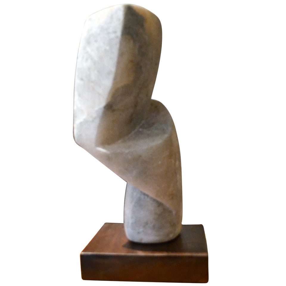 Abstract Alabaster Sculpture by Scott Donadio