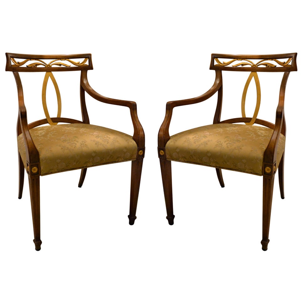 Pair of Baker Armchairs