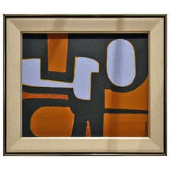 Mid-Century Abstract Painting by Kenneth Joaquin