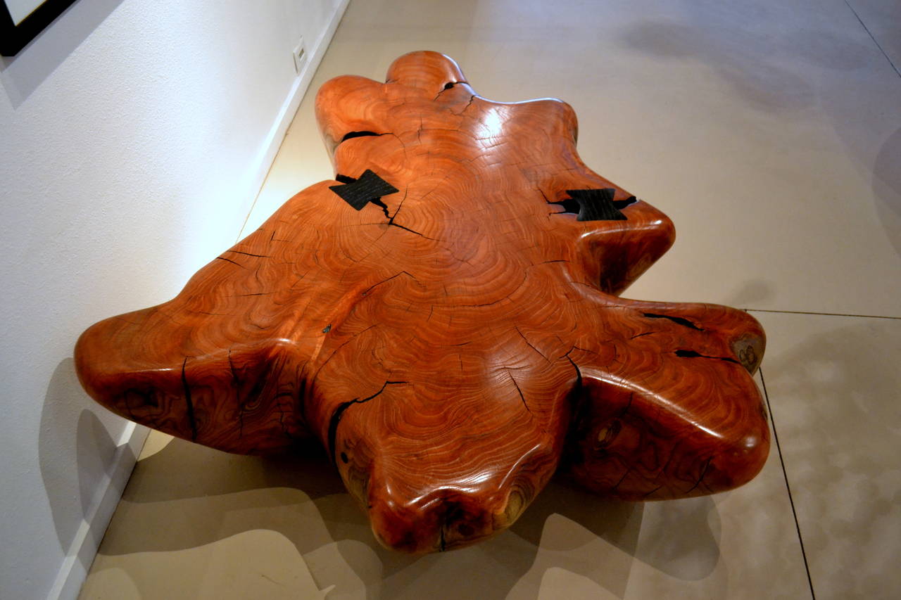 American Giant Red Cypress Table by Daniel Pollock