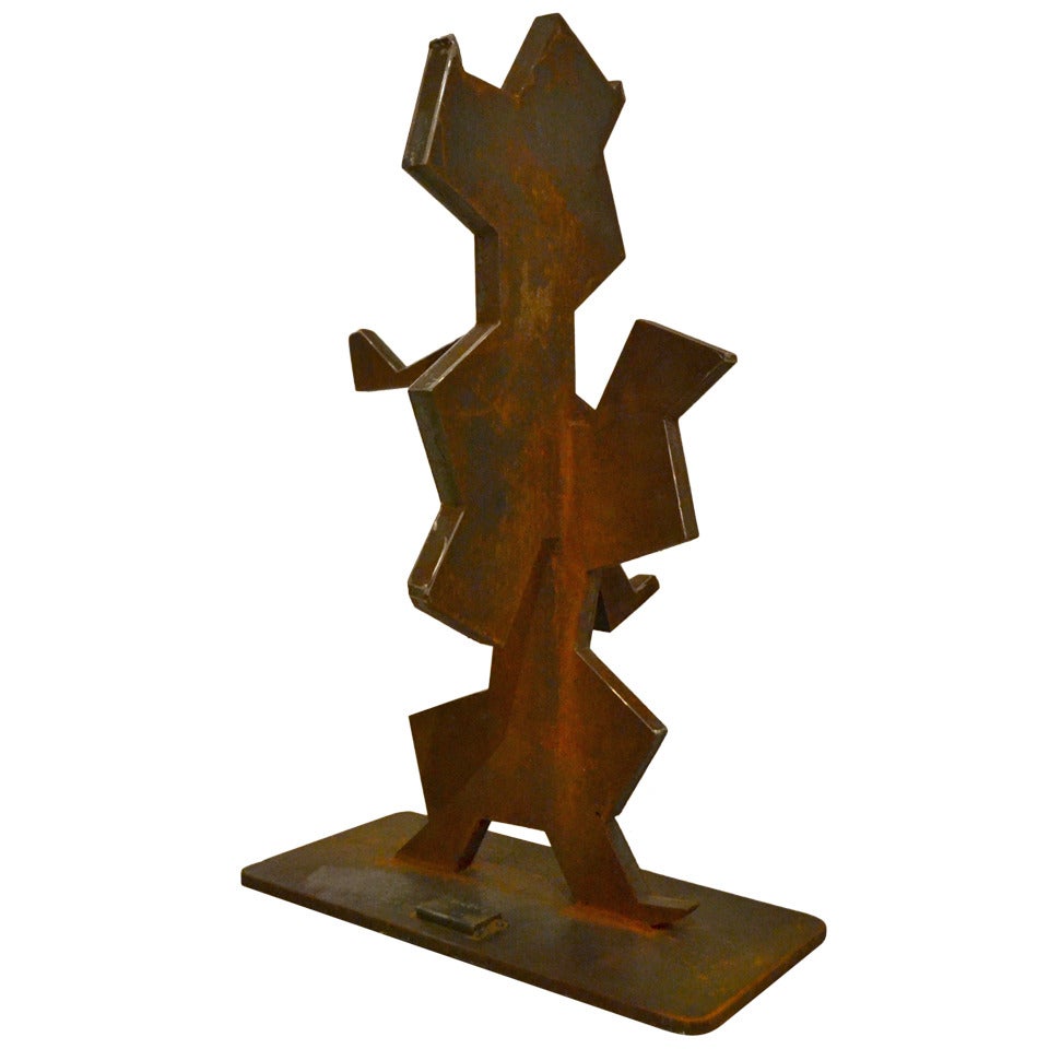 Abstract Steel Sculpture by Simi Dabah For Sale