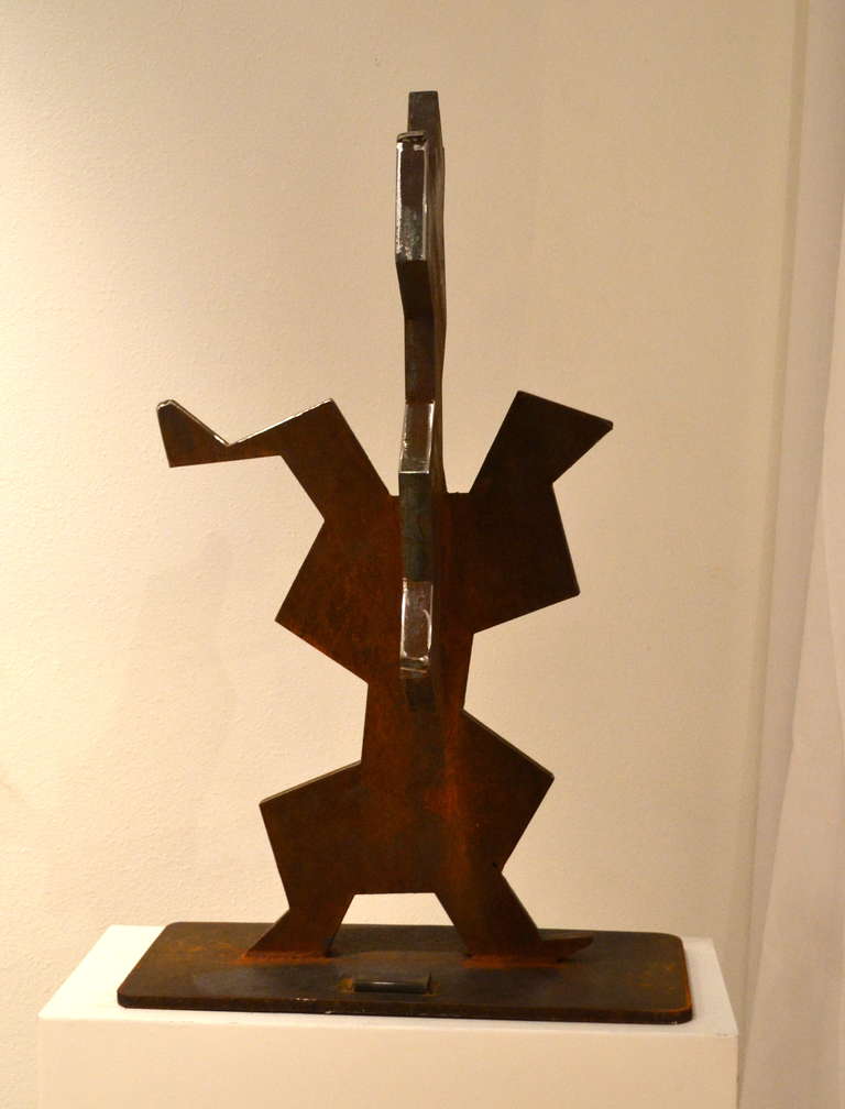 Abstract Steel Sculpture by Simi Dabah For Sale 2