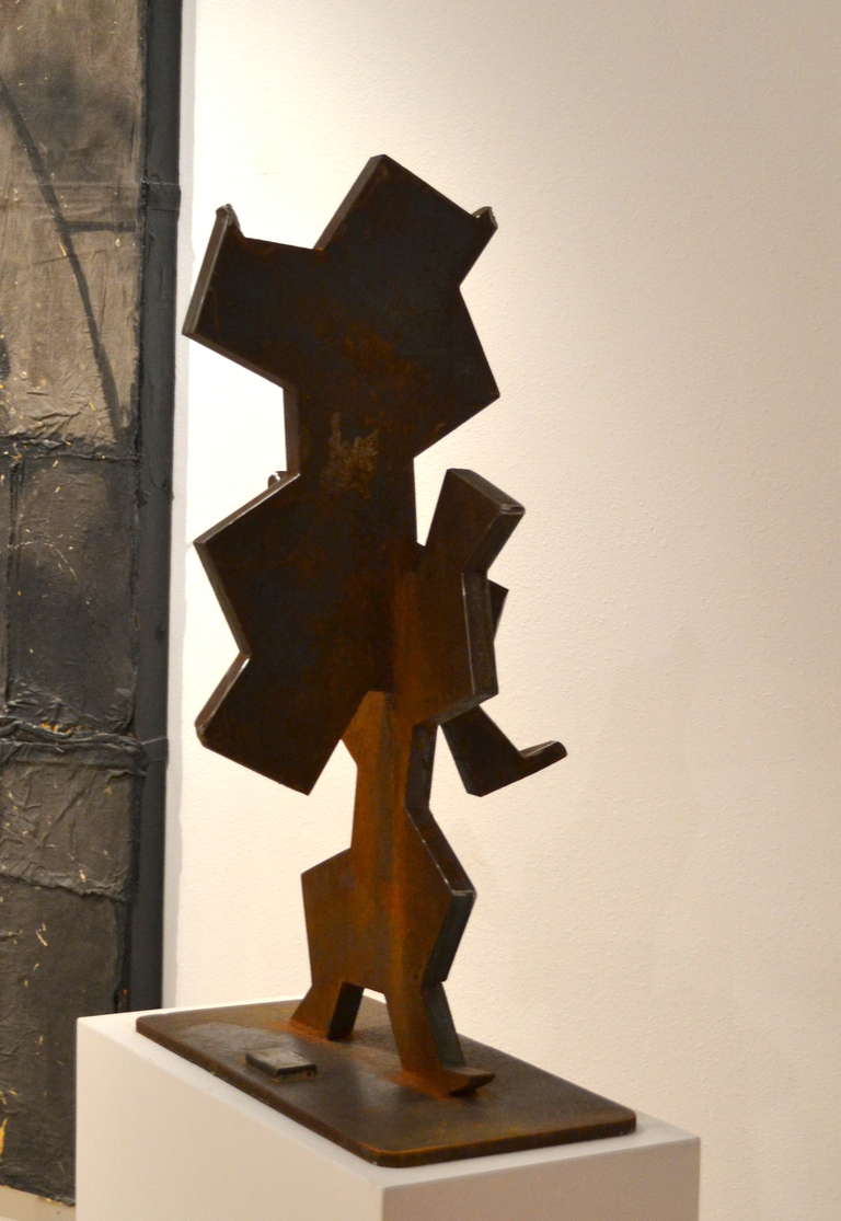 Abstract Steel Sculpture by Simi Dabah In Excellent Condition For Sale In Cathedral City, CA