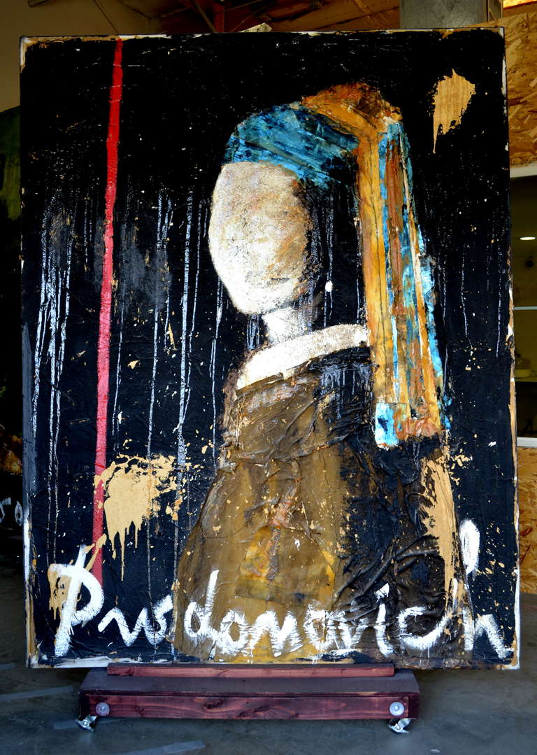 Oversized Impressive Portrait of a Lady by Vladimir Prodanovich