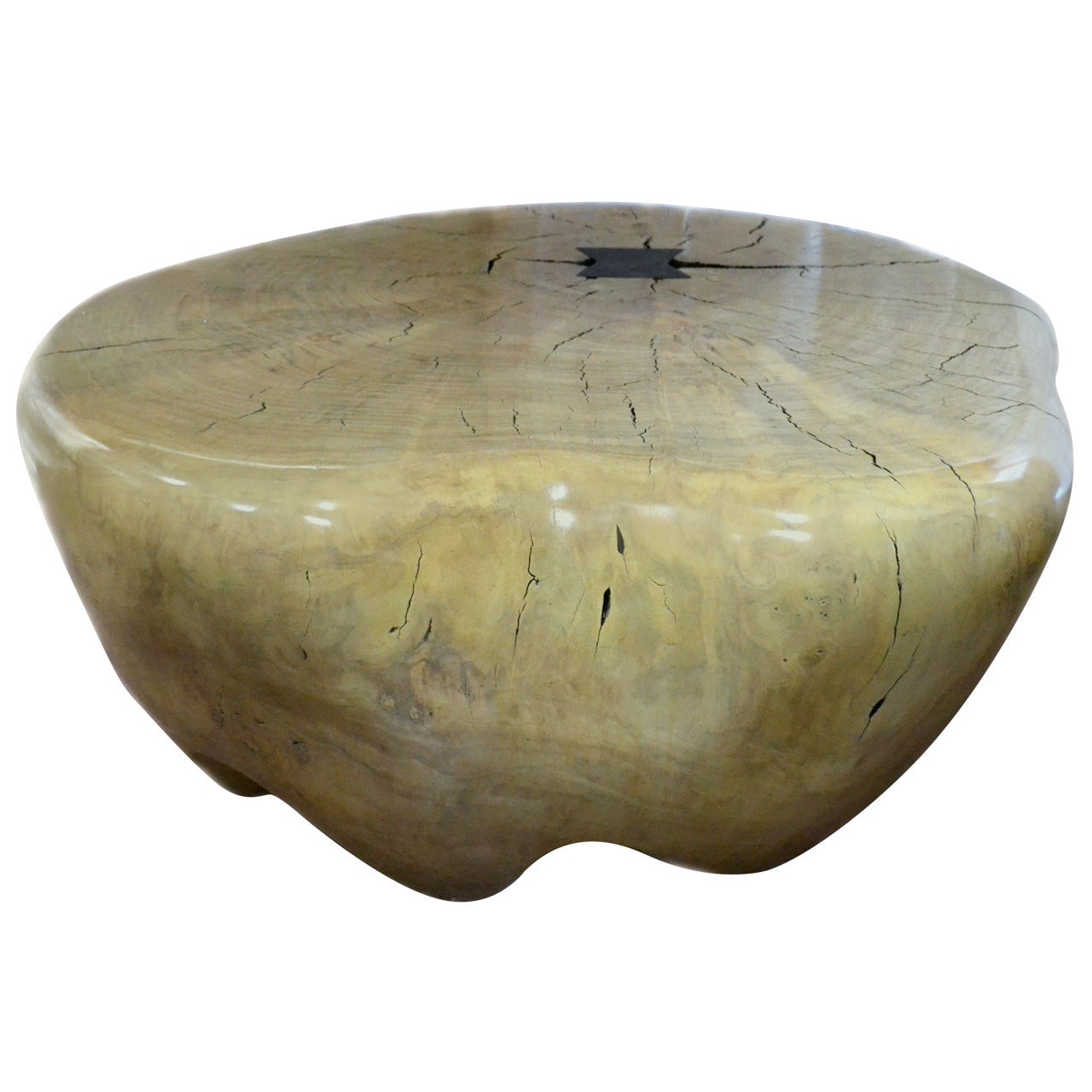 Ivory Cottonwood Low Table by Daniel Pollock