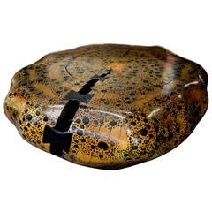 Leopard Design Golden Fir Wood Table by Daniel Pollock