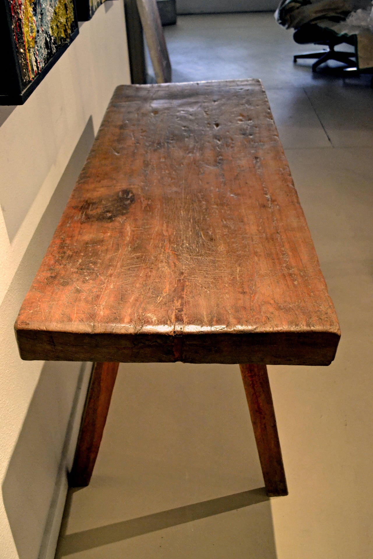 Rustic Vintage Reclaimed Wood Console Table