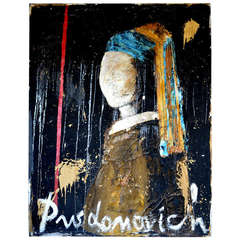 Oversized Impressive Portrait of a Lady by Vladimir Prodanovich