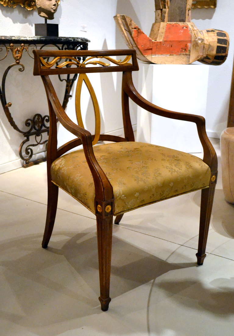 American Pair of Baker Armchairs