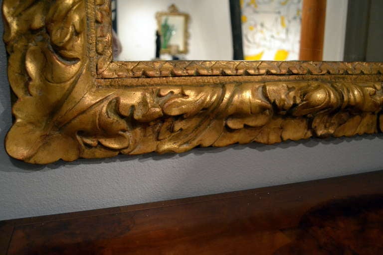 Impressive 19th Century Carved Wood and Gilt Mirror 2