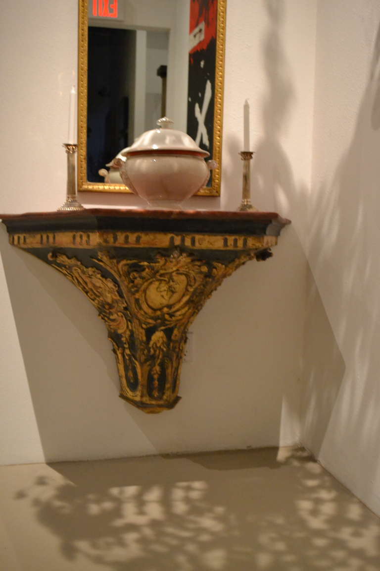 18th Century and Earlier 18th Century Spanish, Ornate Alter Shelf Console Table