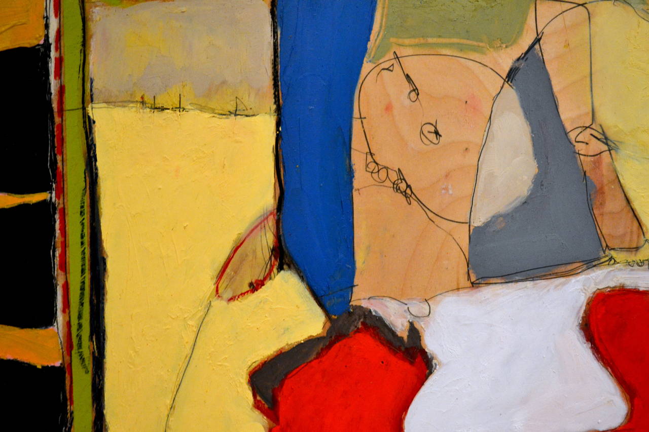 Vibrant Abstract Expressionist Painting by John Luckett