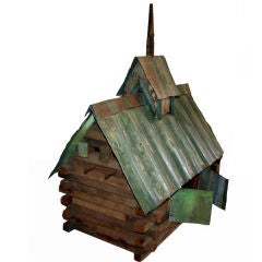 Vintage “Log Cabin Birdhouse”