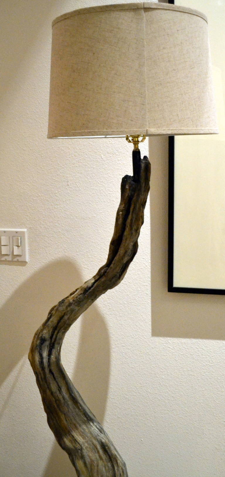 Unique Driftwood Floor Lamp By Gary Johnson