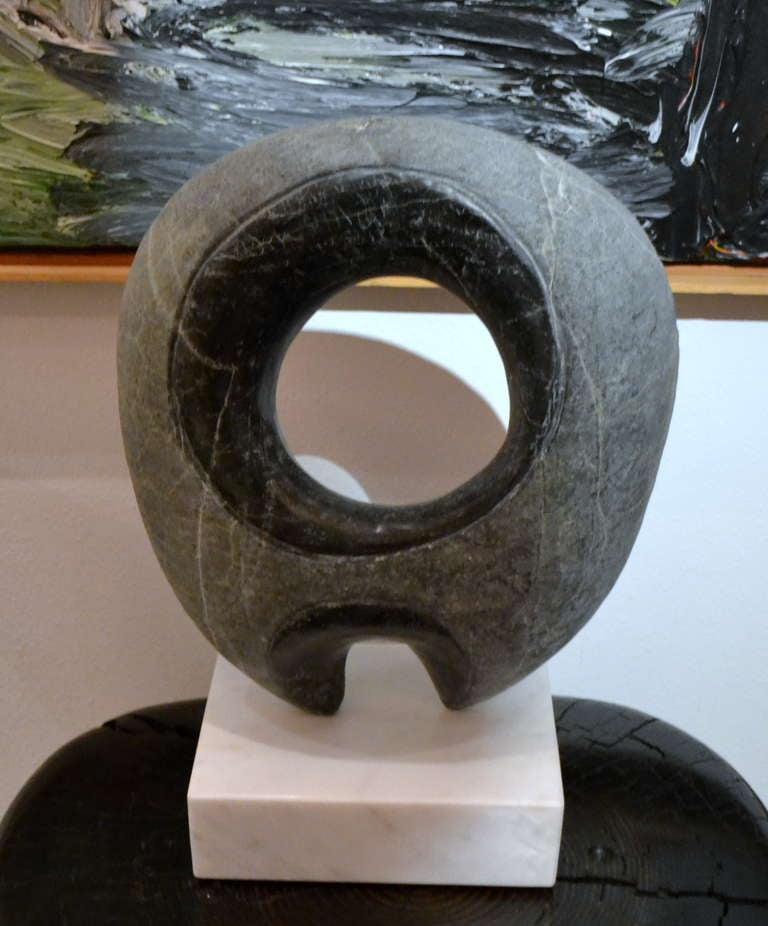 Abstract Serpentine Sculpture by Scott Donadio In Excellent Condition In Cathedral City, CA