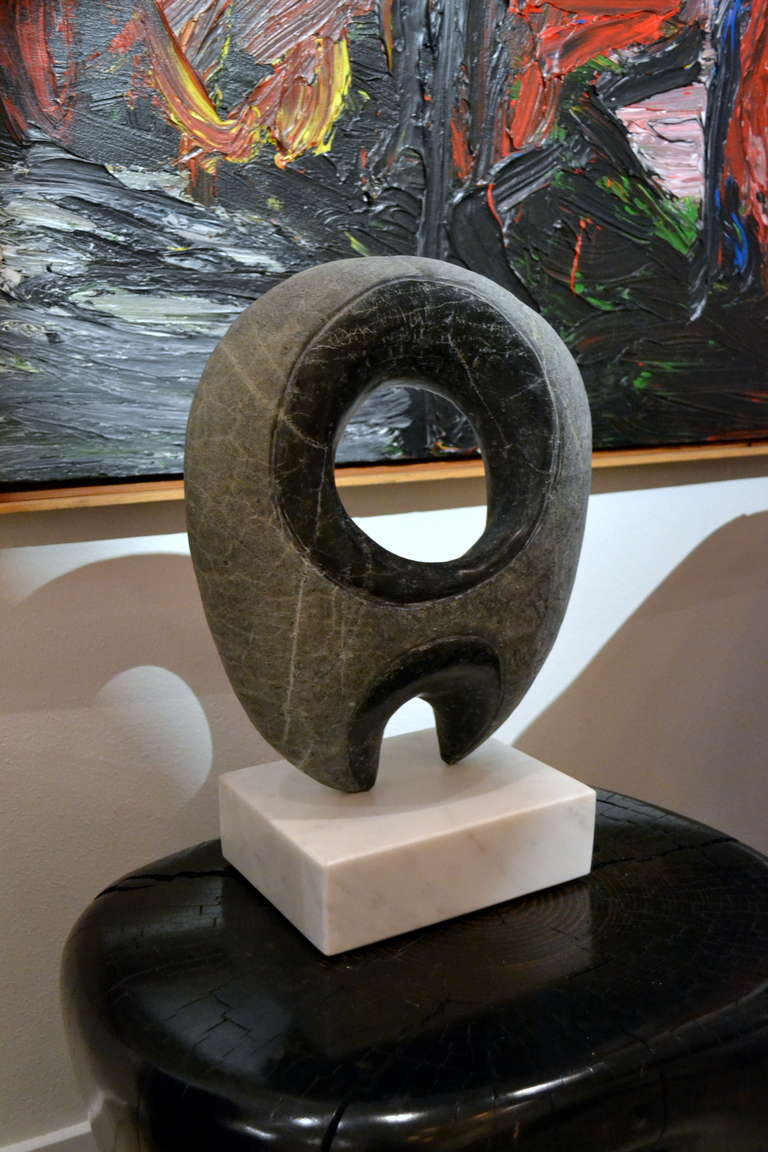 20th Century Abstract Serpentine Sculpture by Scott Donadio