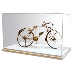 Miniature Handmade Folk Art Bicycle