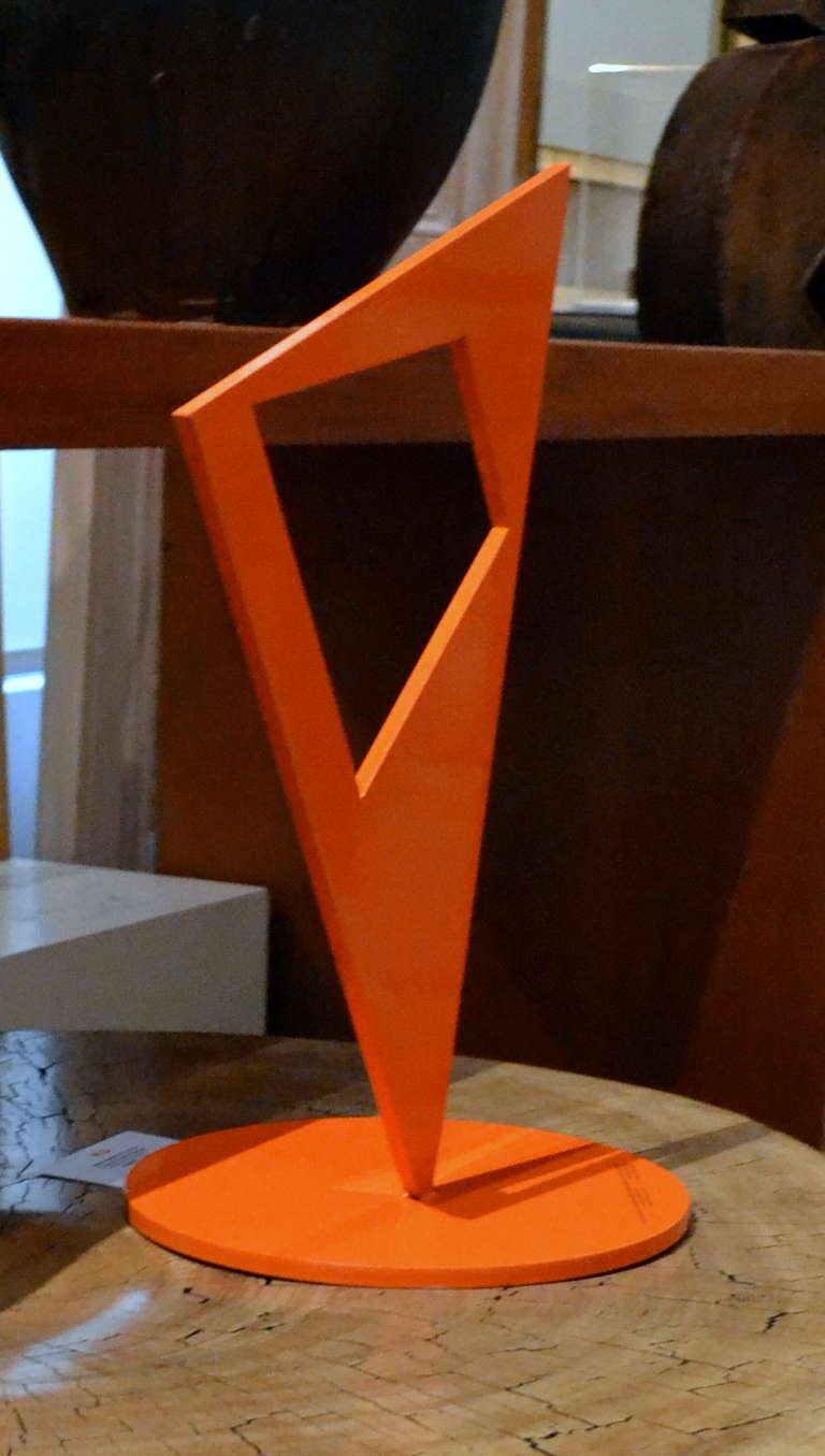 American Abstract Powder-Coated Steel Sculpture