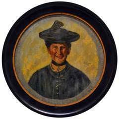 Round Portrait of a Lady