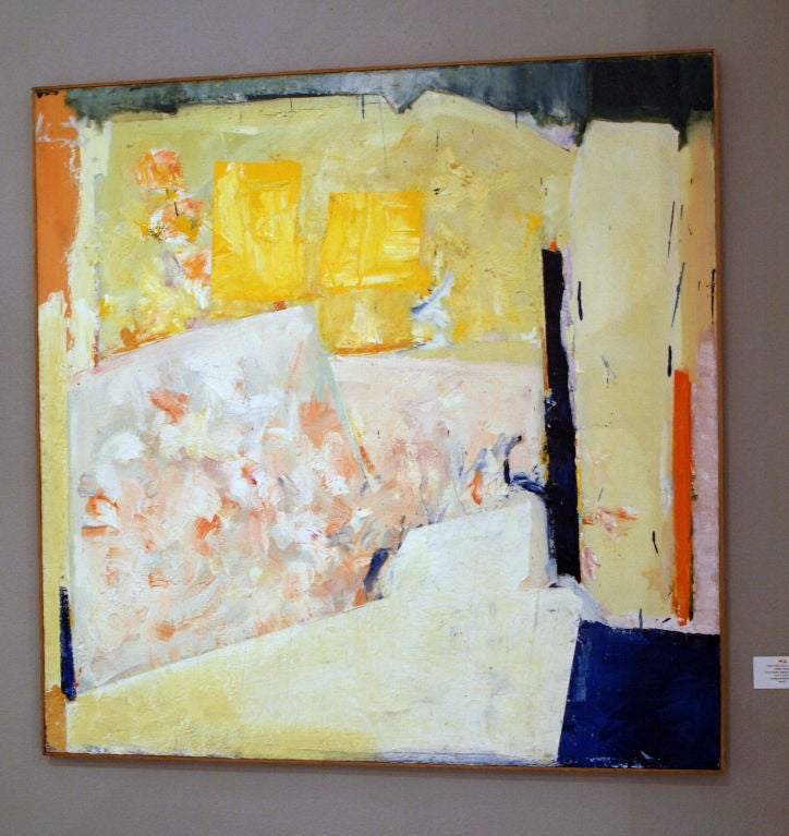 Frank O'Cain born in San Diego, studied at the Art Students Leauge in NYC and now teaches at his alma mater.  This painting, one of his earlier works, is representative of his technique of building upon layers of glazes.