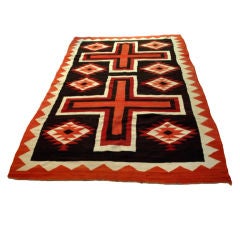 Antique Handwoven Navajo Rug