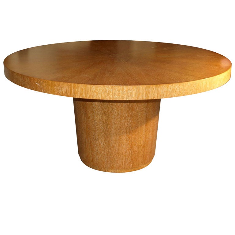 60"  Round Wood  Dining Room Table