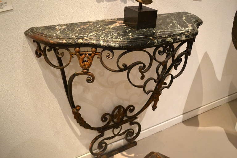 wrought iron console