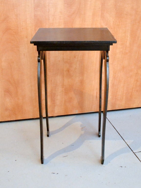 Unique Steel Side Table In Excellent Condition In Cathedral City, CA