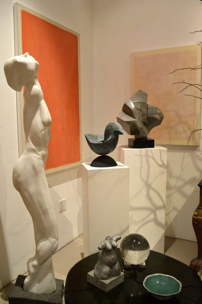 Lifesize Female Marble Abstract by Scott Donadio In Excellent Condition For Sale In Cathedral City, CA