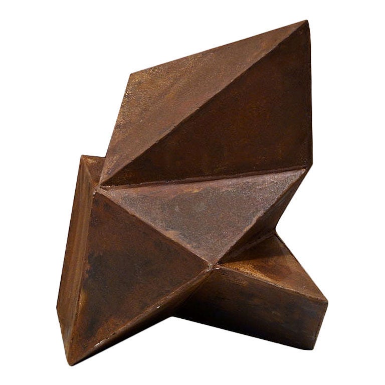 Geometric Abstract Steel Sculpture by Artist Scott Donadio at 1stdibs