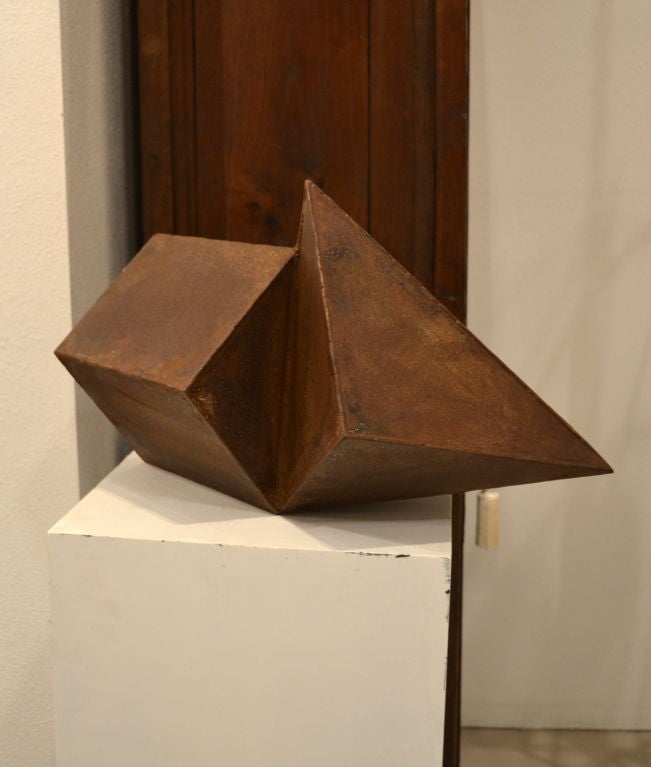 Welded Geometric Abstract Steel Sculpture by Artist: Scott Donadio