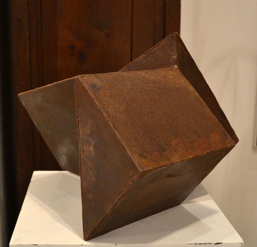 Geometric Abstract Steel Sculpture by Artist: Scott Donadio 3